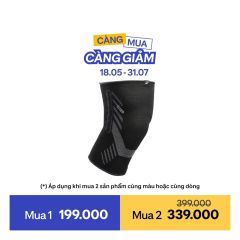 Right or left knee support with side reinforcements