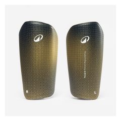 Kids' Football Shin Guards with Support Sleeves F500 - Blue