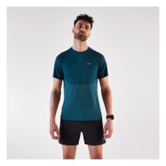Men's Kiprun seamless comfort running T-shirt, Kiprun - Blue