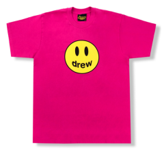 Áo thun graphic Drew House màu hồng magenta mẫu 08