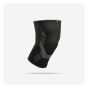 Right or left knee support with side reinforcements