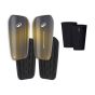 Kids' Football Shin Guards with Support Sleeves F500 - Blue