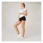 Women's Gym Shorts Black Slim-Fit Design - 500 Series