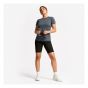 Women's Short-Sleeved Cardio Fitness T-Shirt - Mottled Grey
