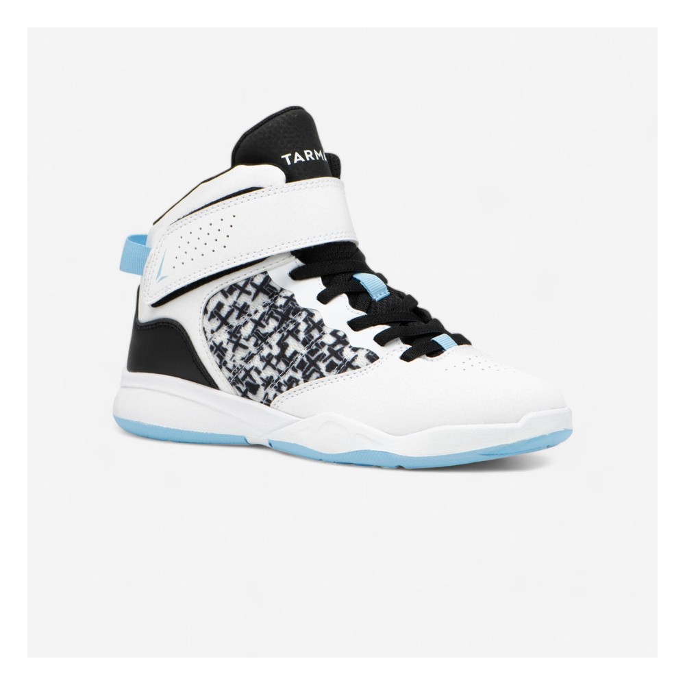 Kids' Basketball Shoes SE100 High - White