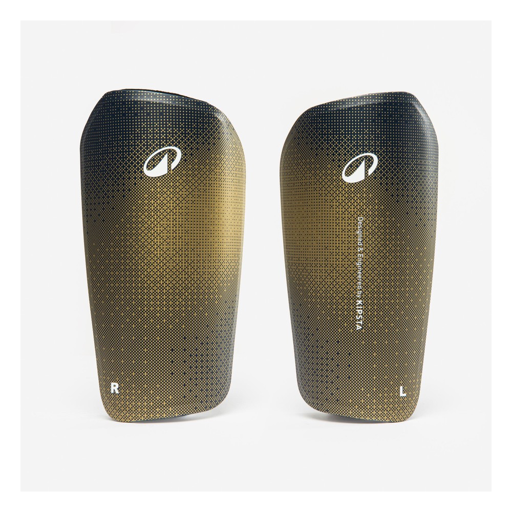 Kids' Football Shin Guards with Support Sleeves F500 - Blue