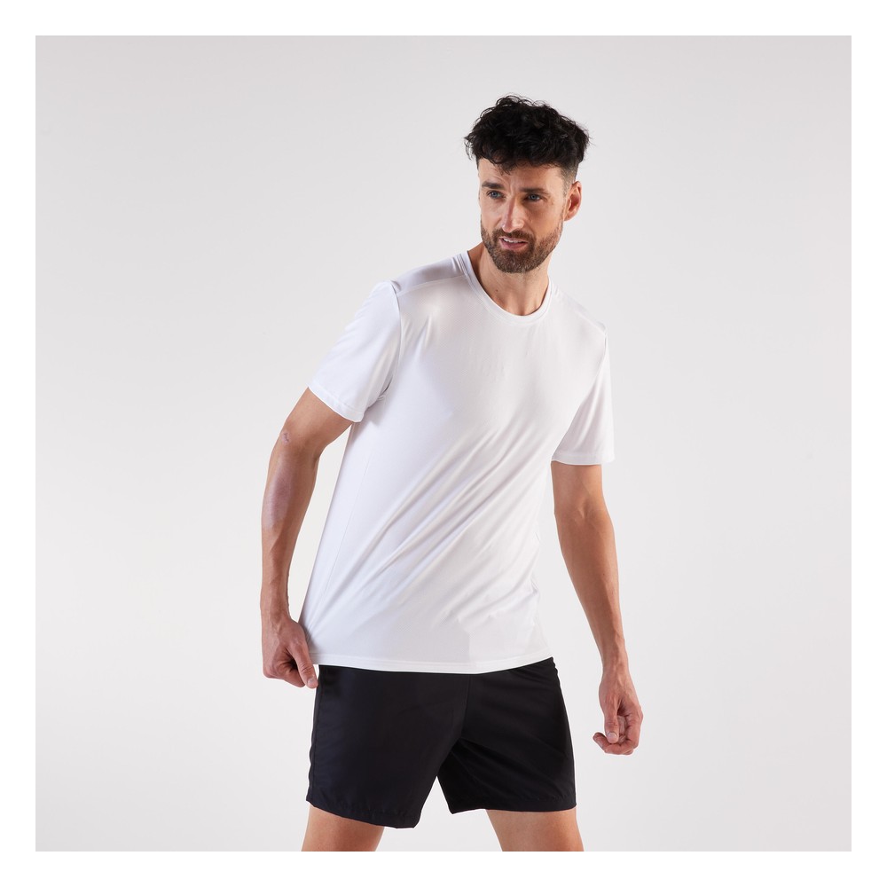 Men's Kiprun Run 100 running T-shirt - white